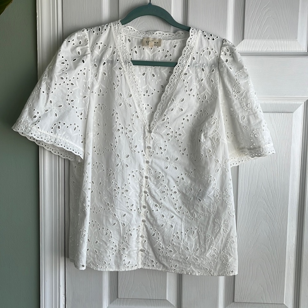 Sezane Inaya lace blouse